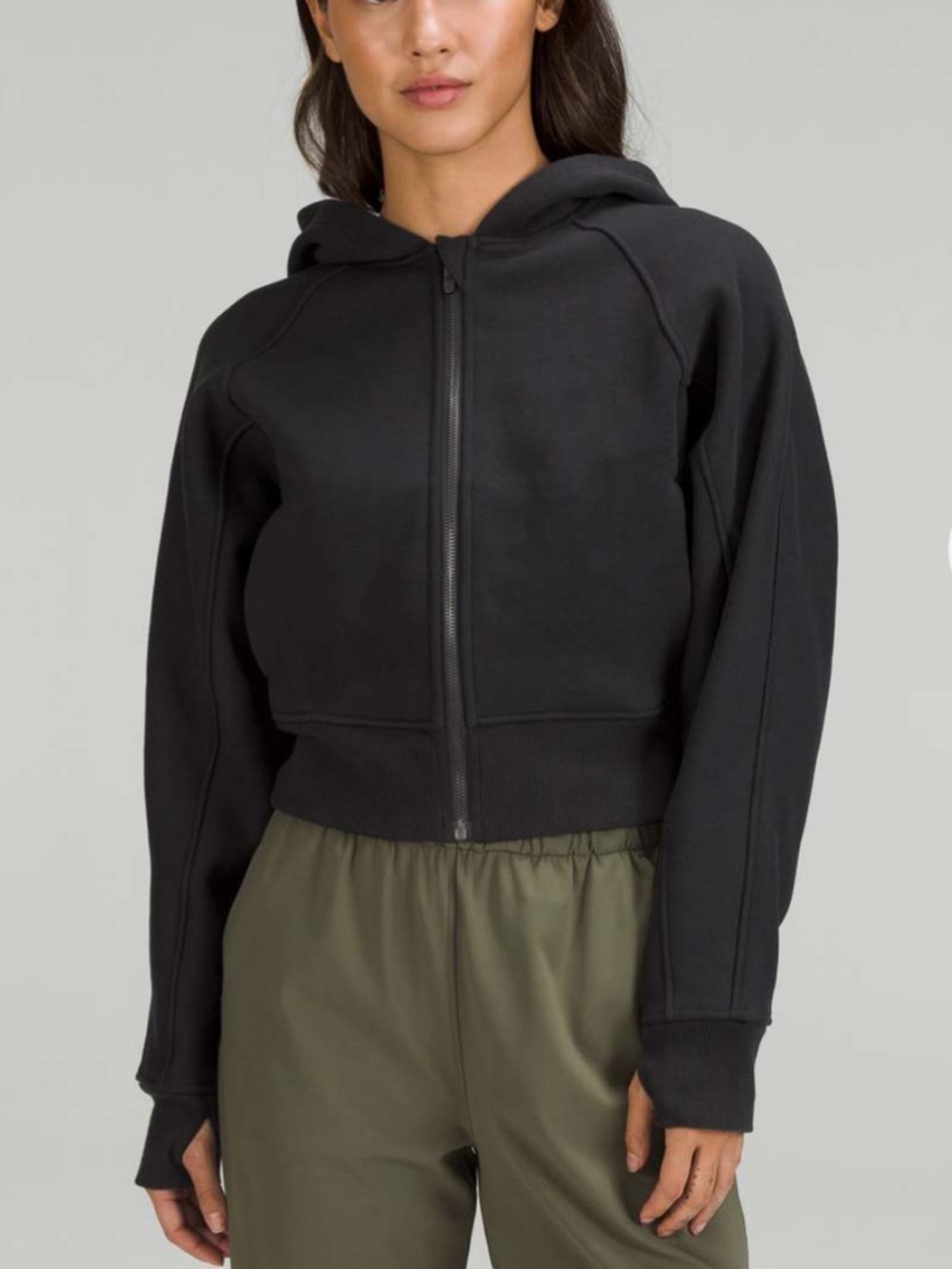 $148 Lululemon Thick Fleece Zip Hoodie
Black